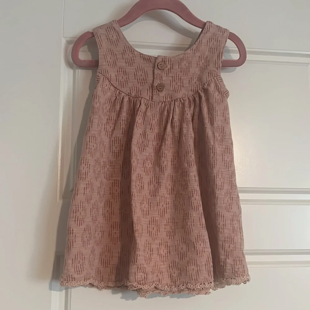 $12 ADD ON City Mouse Dress Organic Patterned Lace 12-18M‎ Quincy Mae Rylee Cru